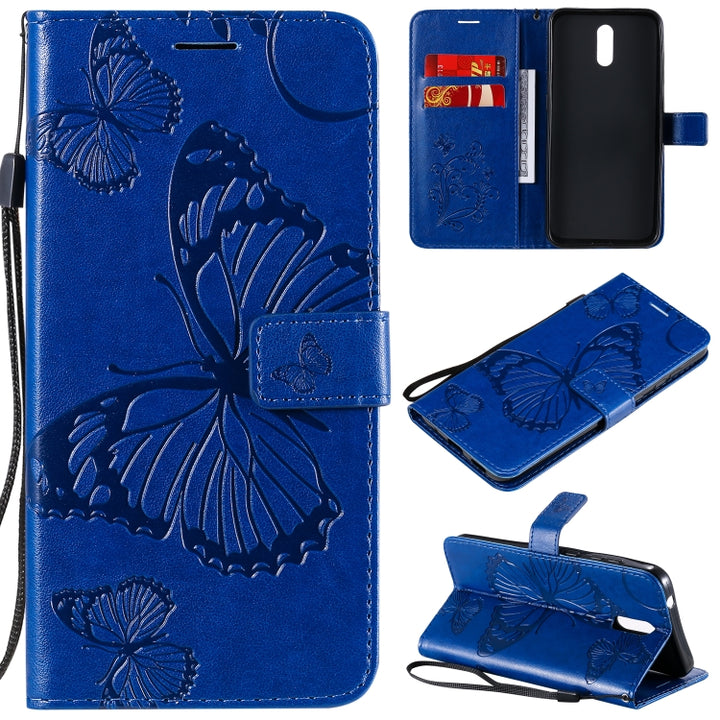 3D Butterflies Embossing Pattern Horizontal Flip Leather Case with Holder & Card Slot & Wallet, For Nokia 1.3, For Nokia 2.3, For Sony Xperia L4, For Sony Xperia 10 II