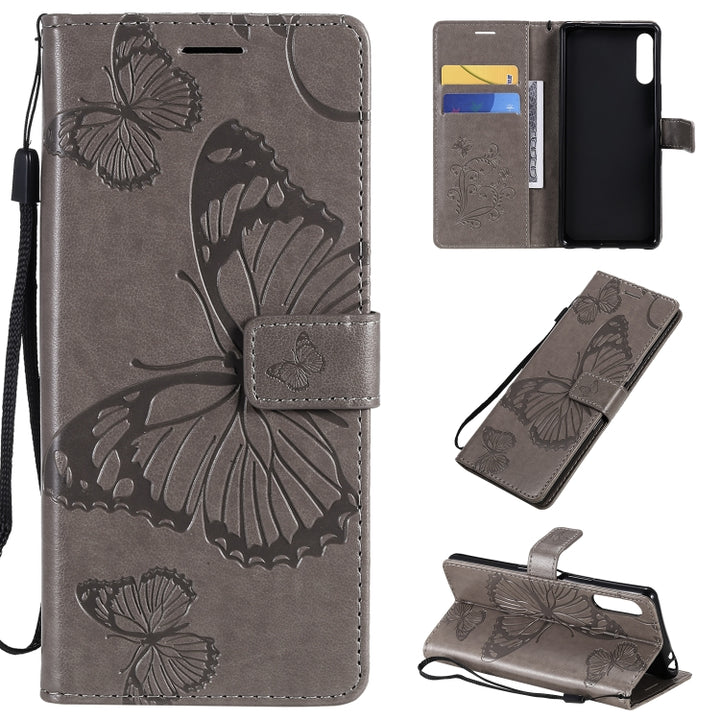 3D Butterflies Embossing Pattern Horizontal Flip Leather Case with Holder & Card Slot & Wallet, For Nokia 1.3, For Nokia 2.3, For Sony Xperia L4, For Sony Xperia 10 II