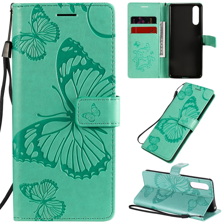 3D Butterflies Embossing Pattern Horizontal Flip Leather Case with Holder & Card Slot & Wallet, For Nokia 1.3, For Nokia 2.3, For Sony Xperia L4, For Sony Xperia 10 II