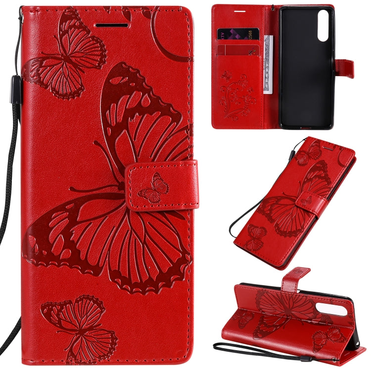 3D Butterflies Embossing Pattern Horizontal Flip Leather Case with Holder & Card Slot & Wallet, For Nokia 1.3, For Nokia 2.3, For Sony Xperia L4, For Sony Xperia 10 II