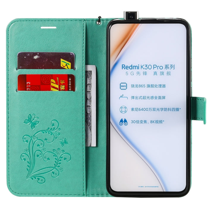 3D Butterflies Embossing Pattern Horizontal Flip Leather Case with Holder & Card Slot & Wallet, For Xiaomi Redmi K30 Pro, For Xiaomi Redmi Note 9 Pro, For Xiaomi Redmi Note 9 / 10X 4G, For Samsung Galaxy A11