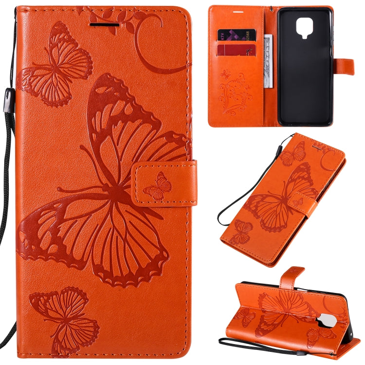 3D Butterflies Embossing Pattern Horizontal Flip Leather Case with Holder & Card Slot & Wallet, For Xiaomi Redmi K30 Pro, For Xiaomi Redmi Note 9 Pro, For Xiaomi Redmi Note 9 / 10X 4G, For Samsung Galaxy A11