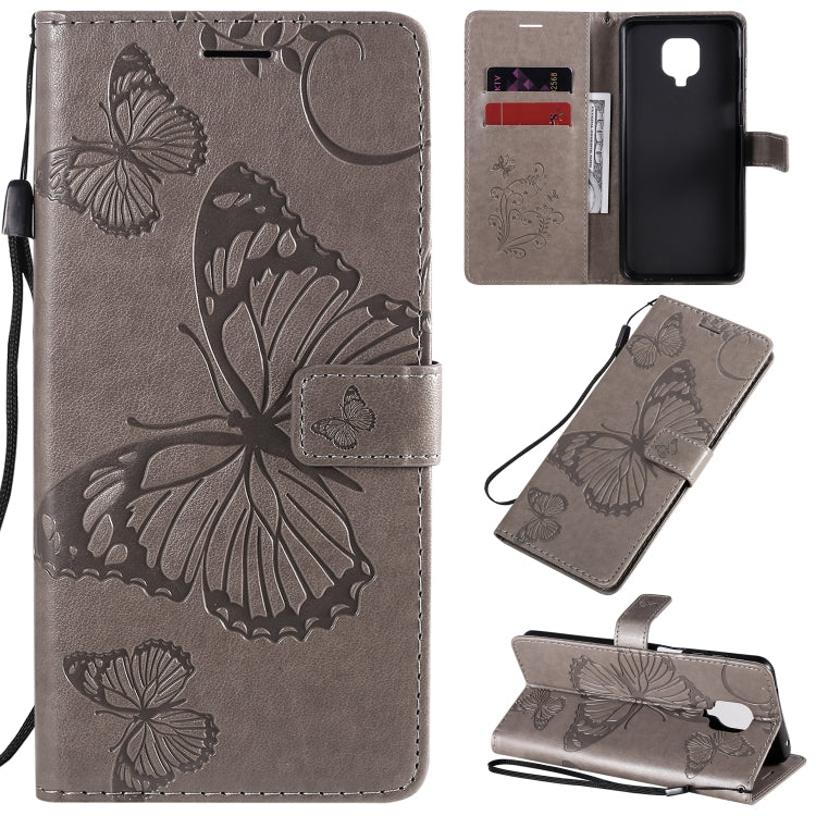 3D Butterflies Embossing Pattern Horizontal Flip Leather Case with Holder & Card Slot & Wallet, For Xiaomi Redmi K30 Pro, For Xiaomi Redmi Note 9 Pro, For Xiaomi Redmi Note 9 / 10X 4G, For Samsung Galaxy A11