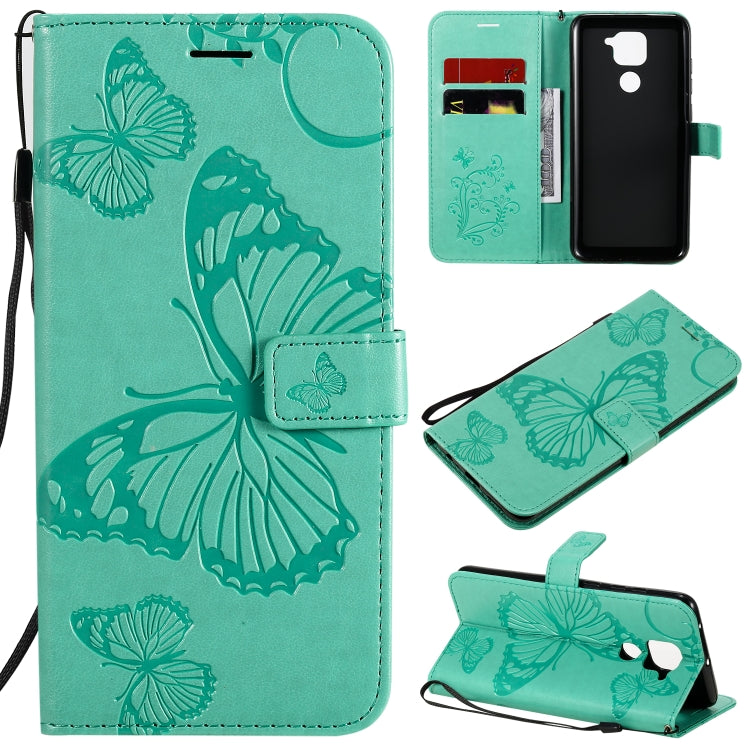 3D Butterflies Embossing Pattern Horizontal Flip Leather Case with Holder & Card Slot & Wallet, For Xiaomi Redmi K30 Pro, For Xiaomi Redmi Note 9 Pro, For Xiaomi Redmi Note 9 / 10X 4G, For Samsung Galaxy A11