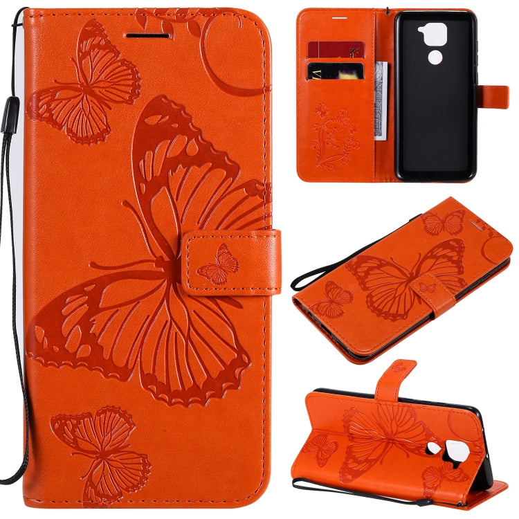 3D Butterflies Embossing Pattern Horizontal Flip Leather Case with Holder & Card Slot & Wallet, For Xiaomi Redmi K30 Pro, For Xiaomi Redmi Note 9 Pro, For Xiaomi Redmi Note 9 / 10X 4G, For Samsung Galaxy A11