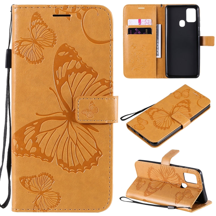 3D Butterflies Embossing Pattern Horizontal Flip Leather Case with Holder & Card Slot & Wallet, For Samsung Galaxy A21s, For Samsung Galaxy A31, For Samsung Galaxy A41, For Samsung Galaxy A51 5G