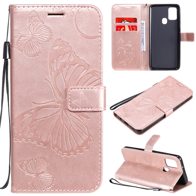 3D Butterflies Embossing Pattern Horizontal Flip Leather Case with Holder & Card Slot & Wallet, For Samsung Galaxy A21s, For Samsung Galaxy A31, For Samsung Galaxy A41, For Samsung Galaxy A51 5G