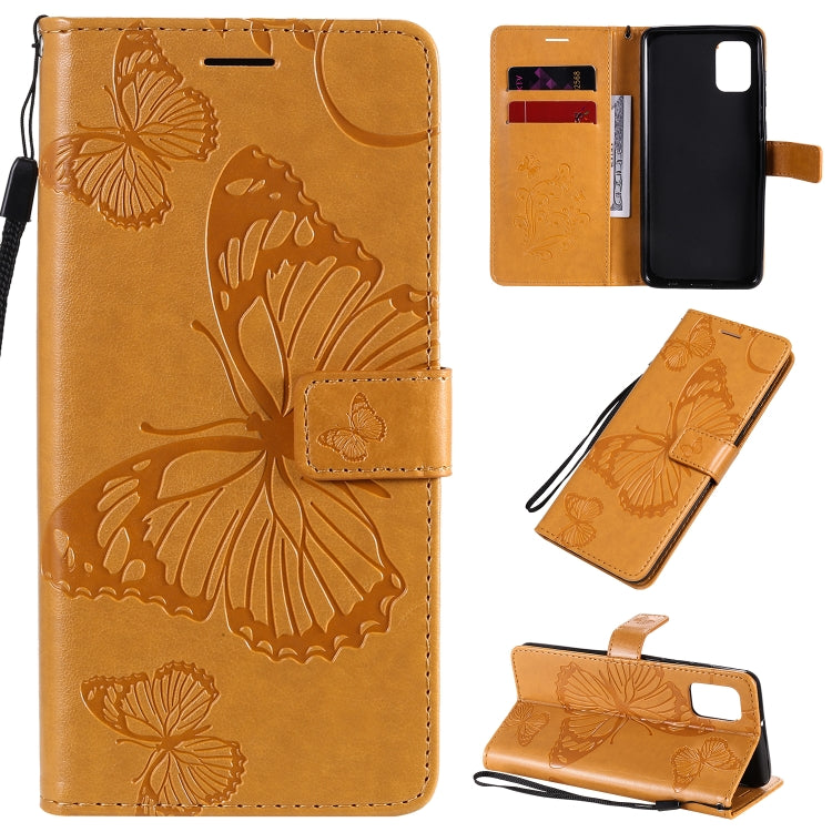 3D Butterflies Embossing Pattern Horizontal Flip Leather Case with Holder & Card Slot & Wallet, For Samsung Galaxy A21s, For Samsung Galaxy A31, For Samsung Galaxy A41, For Samsung Galaxy A51 5G