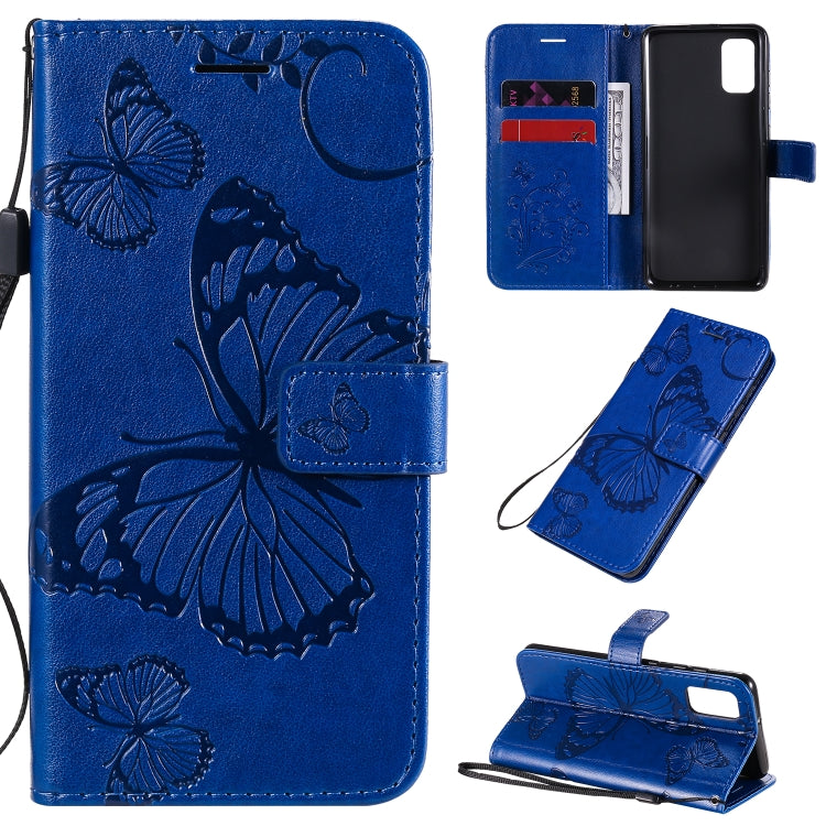 3D Butterflies Embossing Pattern Horizontal Flip Leather Case with Holder & Card Slot & Wallet, For Samsung Galaxy A21s, For Samsung Galaxy A31, For Samsung Galaxy A41, For Samsung Galaxy A51 5G