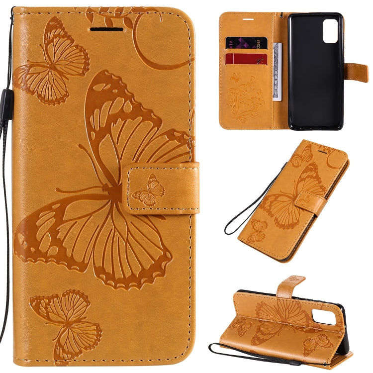 3D Butterflies Embossing Pattern Horizontal Flip Leather Case with Holder & Card Slot & Wallet, For Samsung Galaxy A21s, For Samsung Galaxy A31, For Samsung Galaxy A41, For Samsung Galaxy A51 5G