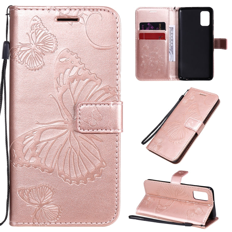 3D Butterflies Embossing Pattern Horizontal Flip Leather Case with Holder & Card Slot & Wallet, For Samsung Galaxy A21s, For Samsung Galaxy A31, For Samsung Galaxy A41, For Samsung Galaxy A51 5G