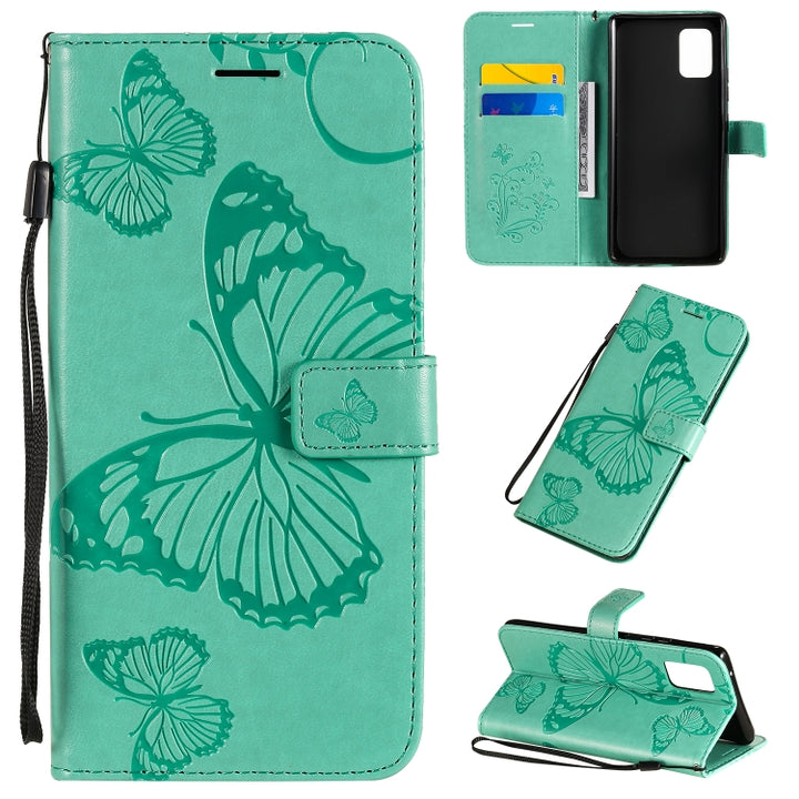 3D Butterflies Embossing Pattern Horizontal Flip Leather Case with Holder & Card Slot & Wallet, For Samsung Galaxy A71 5G, For Huawei Nova 7, For Huawei Nova 7 Pro, For Huawei Nova 7 SE / P40 Lite 5G