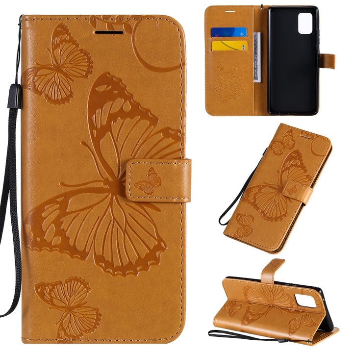 3D Butterflies Embossing Pattern Horizontal Flip Leather Case with Holder & Card Slot & Wallet, For Samsung Galaxy A71 5G, For Huawei Nova 7, For Huawei Nova 7 Pro, For Huawei Nova 7 SE / P40 Lite 5G