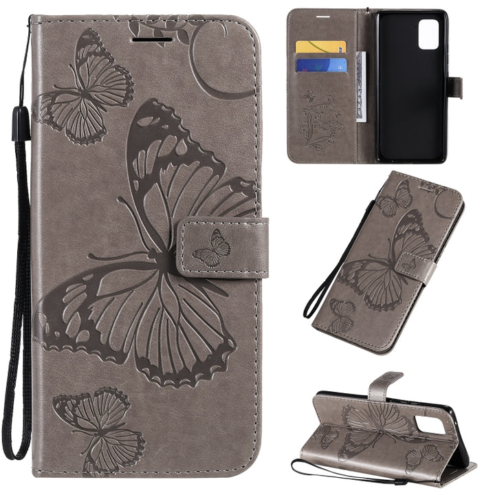 3D Butterflies Embossing Pattern Horizontal Flip Leather Case with Holder & Card Slot & Wallet, For Samsung Galaxy A71 5G, For Huawei Nova 7, For Huawei Nova 7 Pro, For Huawei Nova 7 SE / P40 Lite 5G