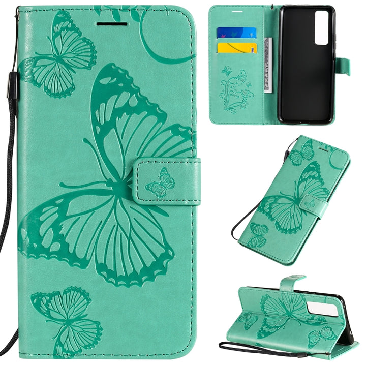 3D Butterflies Embossing Pattern Horizontal Flip Leather Case with Holder & Card Slot & Wallet, For Samsung Galaxy A71 5G, For Huawei Nova 7, For Huawei Nova 7 Pro, For Huawei Nova 7 SE / P40 Lite 5G