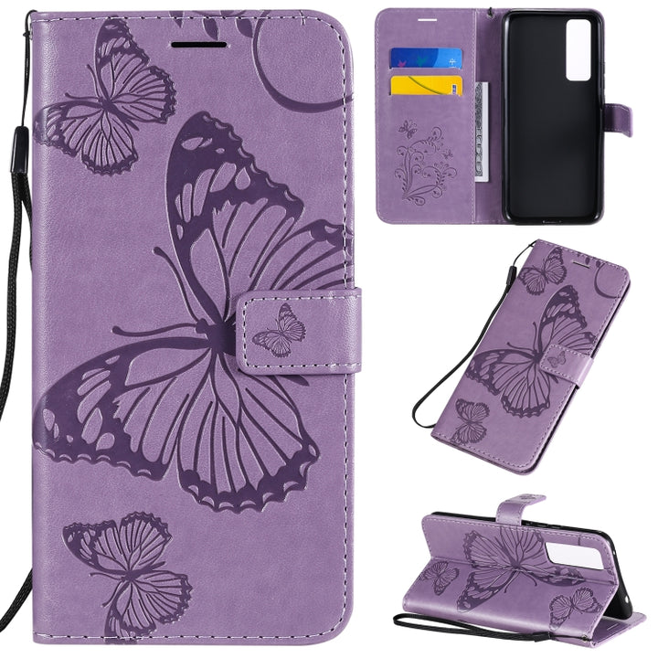 3D Butterflies Embossing Pattern Horizontal Flip Leather Case with Holder & Card Slot & Wallet, For Samsung Galaxy A71 5G, For Huawei Nova 7, For Huawei Nova 7 Pro, For Huawei Nova 7 SE / P40 Lite 5G