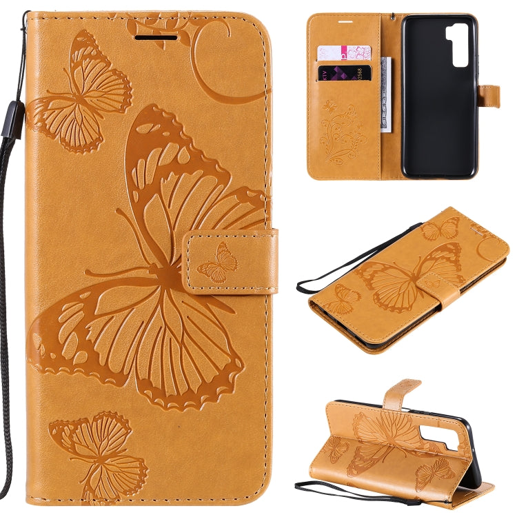 3D Butterflies Embossing Pattern Horizontal Flip Leather Case with Holder & Card Slot & Wallet, For Samsung Galaxy A71 5G, For Huawei Nova 7, For Huawei Nova 7 Pro, For Huawei Nova 7 SE / P40 Lite 5G