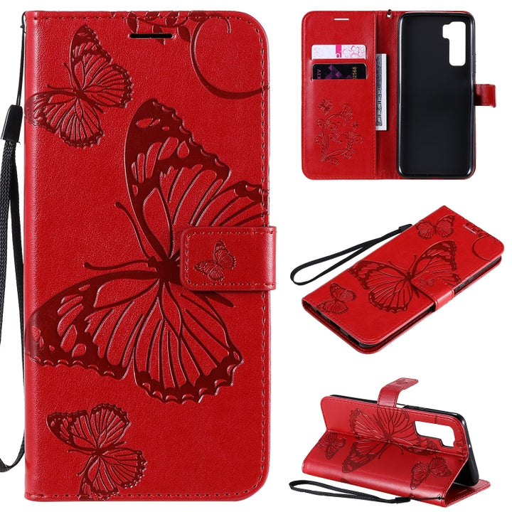 3D Butterflies Embossing Pattern Horizontal Flip Leather Case with Holder & Card Slot & Wallet, For Samsung Galaxy A71 5G, For Huawei Nova 7, For Huawei Nova 7 Pro, For Huawei Nova 7 SE / P40 Lite 5G