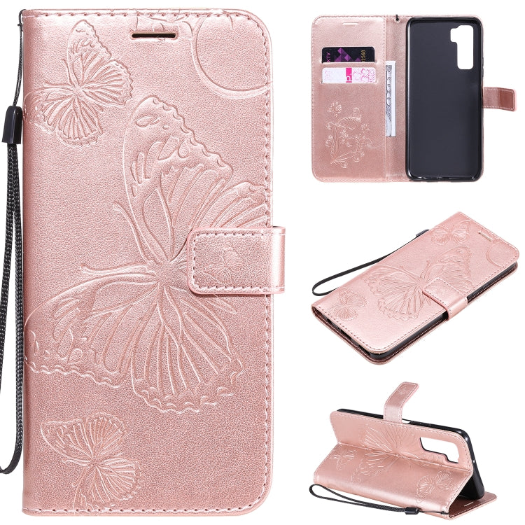 3D Butterflies Embossing Pattern Horizontal Flip Leather Case with Holder & Card Slot & Wallet, For Samsung Galaxy A71 5G, For Huawei Nova 7, For Huawei Nova 7 Pro, For Huawei Nova 7 SE / P40 Lite 5G