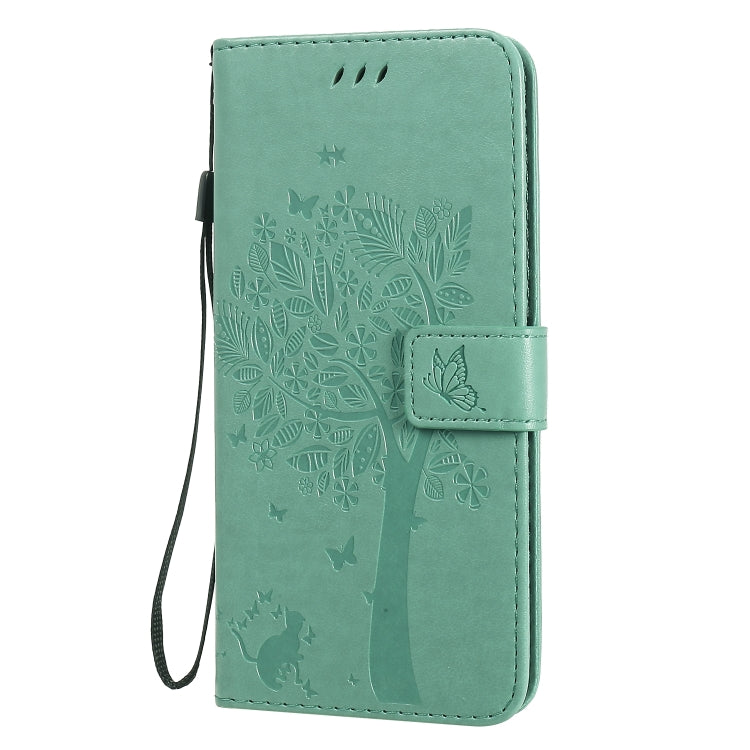 Tree & Cat Embossed Pattern Horizontal Flip Leather Case with Holder & Card Slots & Wallet & Lanyard, For OPPO Realme 6, For Xiaomi Redmi K30 Pro