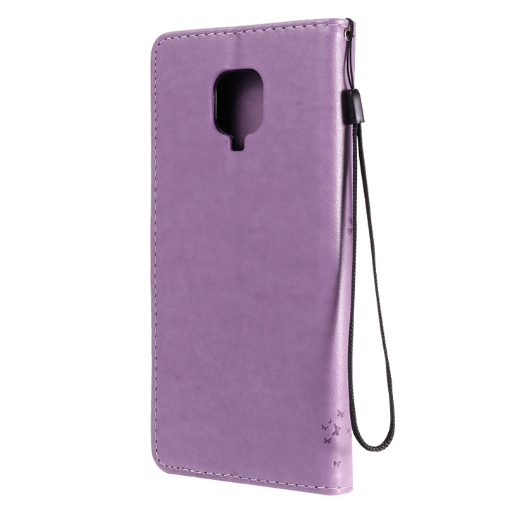 Tree & Cat Embossed Pattern Horizontal Flip Leather Case with Holder & Card Slots & Wallet & Lanyard, For Xiaomi Redmi Note 9 Pro, For Xiaomi Redmi Note 9