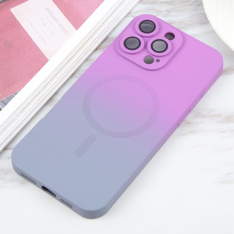 Liquid TPU Silicone Gradient MagSafe Phone Case, For iPhone 16e, For iPhone 16 Pro Max, For iPhone 16 Pro, For iPhone 16 Plus, For iPhone 16