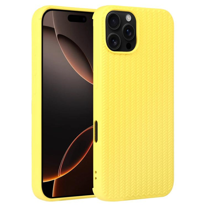 Weave Texture Silicone Phone Case, For iPhone 16e, For iPhone 16 Pro Max, For iPhone 16 Pro