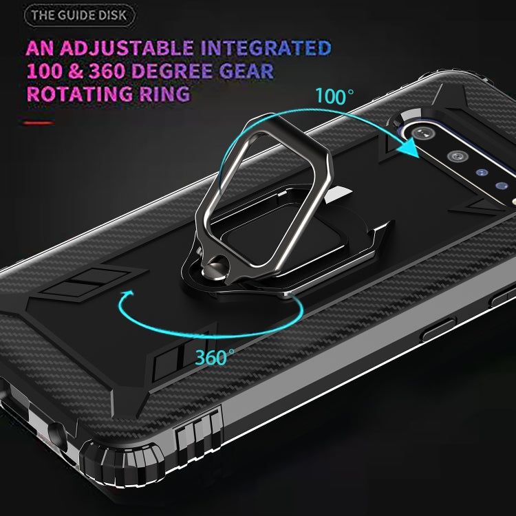 Carbon Fiber Protective Case with 360 Degree Rotating Ring Holder, For LG V60 & V60 ThinQ, For Motorola Moto G Power, For Sony Xperia 1 II, For Sony Xperia 10 II