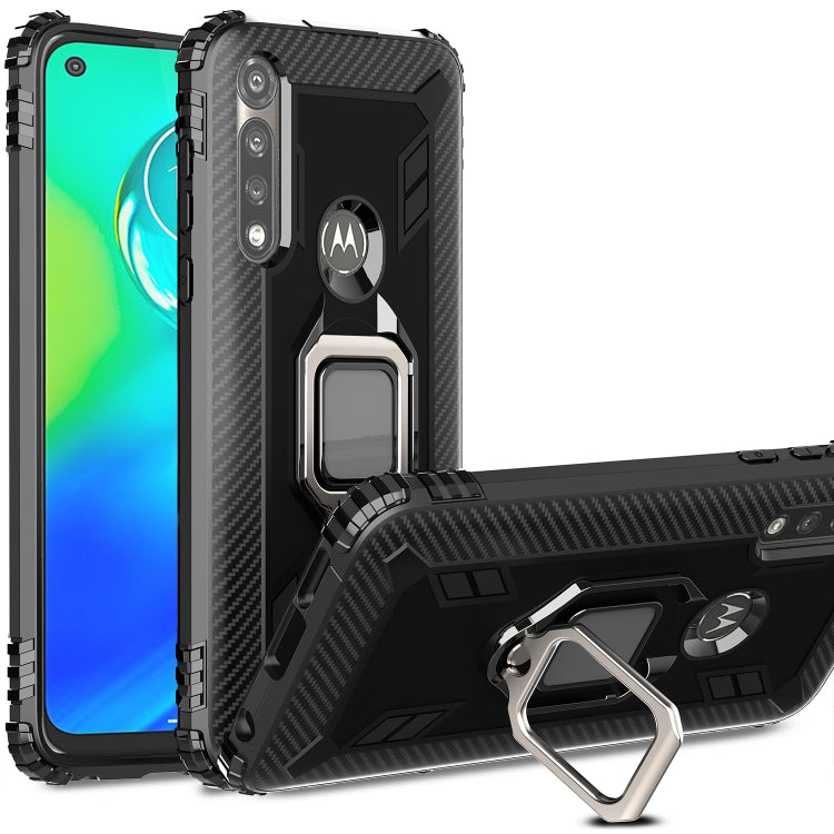 Carbon Fiber Protective Case with 360 Degree Rotating Ring Holder, For LG V60 & V60 ThinQ, For Motorola Moto G Power, For Sony Xperia 1 II, For Sony Xperia 10 II