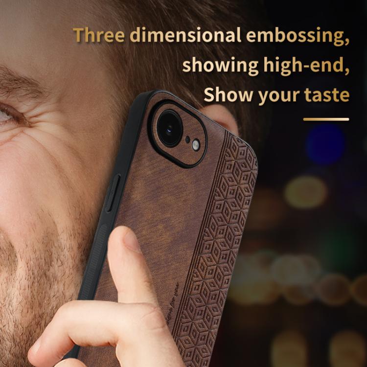 AZNS 3D Embossed Skin Feel Phone Case, For iPhone 16e, For iPhone 16 Pro Max, For iPhone 16 Pro, For iPhone 16 Plus, For iPhone 16, For iPhone 15 Pro Max