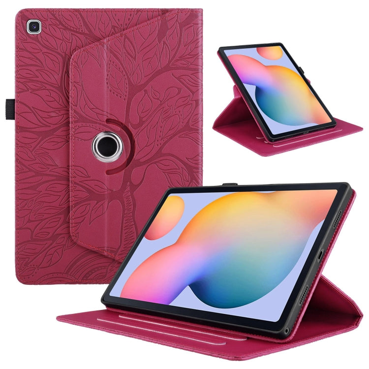 Tree Life Embossed Rotation Leather Tablet Case, For Samsung Galaxy Tab S10 Ultra / S9 Ultra, For Samsung Galaxy Tab S10+ / S9+ / S8+, For Samsung Galaxy Tab S10 / S8 / S7, For Samsung Galaxy Tab S9 / S9 FE, For Samsung Galaxy Tab A7 Lite T220