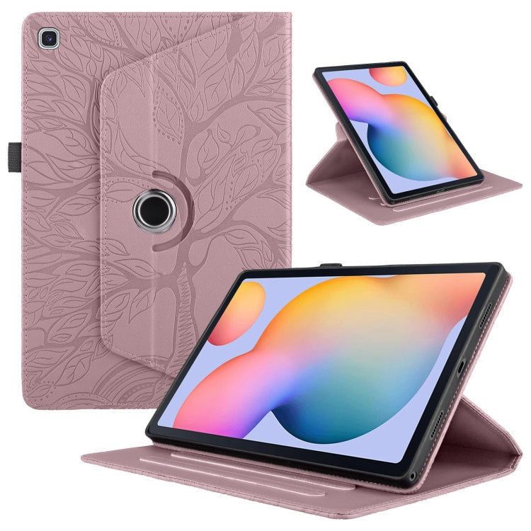 Tree Life Embossed Rotation Leather Tablet Case, For Samsung Galaxy Tab S10 Ultra / S9 Ultra, For Samsung Galaxy Tab S10+ / S9+ / S8+, For Samsung Galaxy Tab S10 / S8 / S7, For Samsung Galaxy Tab S9 / S9 FE, For Samsung Galaxy Tab A7 Lite T220