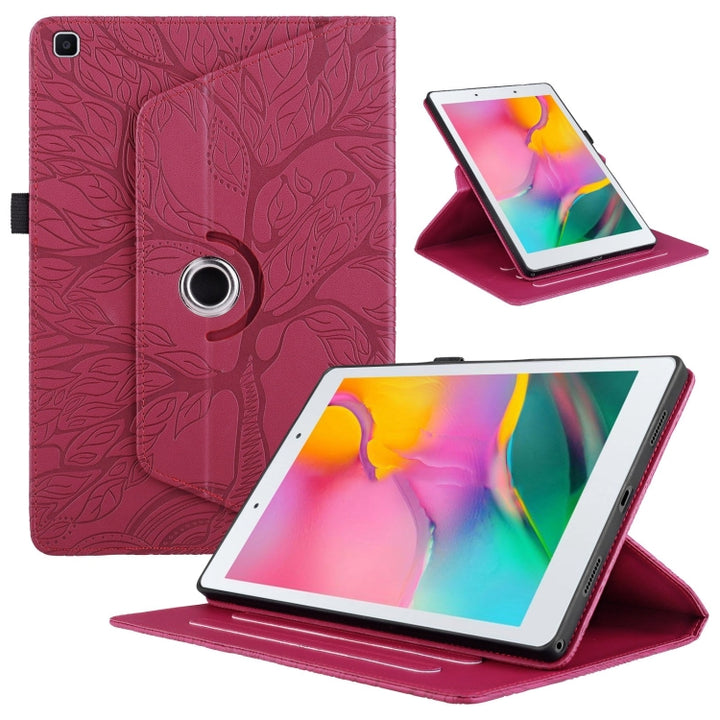 Tree Life Embossed Rotation Leather Tablet Case, For Samsung Galaxy Tab S10 Ultra / S9 Ultra, For Samsung Galaxy Tab S10+ / S9+ / S8+, For Samsung Galaxy Tab S10 / S8 / S7, For Samsung Galaxy Tab S9 / S9 FE, For Samsung Galaxy Tab A7 Lite T220