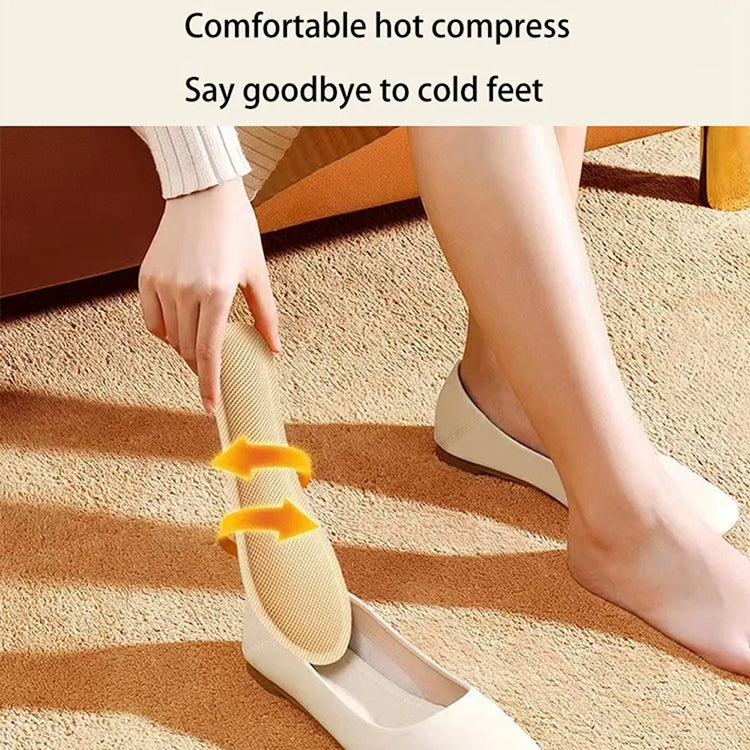 1 Pair Heated Walking Insoles Foot Warmer Patch, Female 36-39, Male 40-43