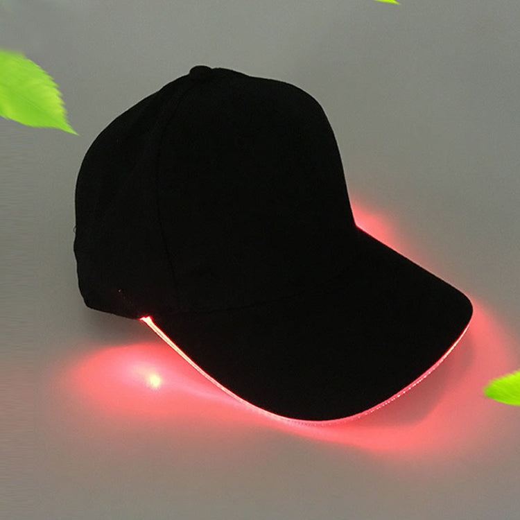 LED Luminous Baseball Cap Male Outdoor Fluorescent Sunhat, Style: Rechargeable, Black Hat Red Light, Black Hat Orange Light, Black  Hat Yellow Light, Black Hat Green Light, Black Hat Blue Light, Black Hat White Light, Black Hat Pink Light