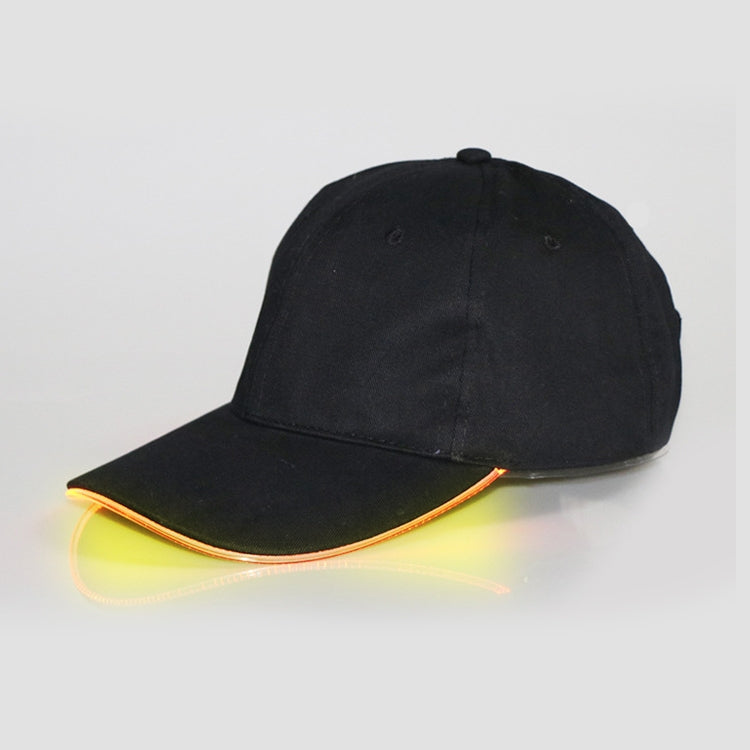 LED Luminous Baseball Cap Male Outdoor Fluorescent Sunhat, Style: Rechargeable, Black Hat Red Light, Black Hat Orange Light, Black  Hat Yellow Light, Black Hat Green Light, Black Hat Blue Light, Black Hat White Light, Black Hat Pink Light