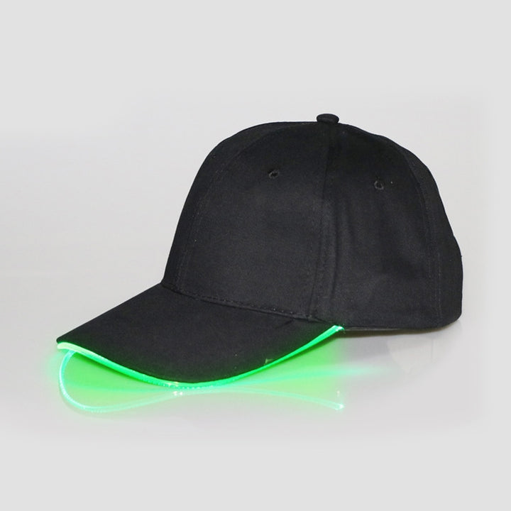 LED Luminous Baseball Cap Male Outdoor Fluorescent Sunhat, Style: Rechargeable, Black Hat Red Light, Black Hat Orange Light, Black  Hat Yellow Light, Black Hat Green Light, Black Hat Blue Light, Black Hat White Light, Black Hat Pink Light