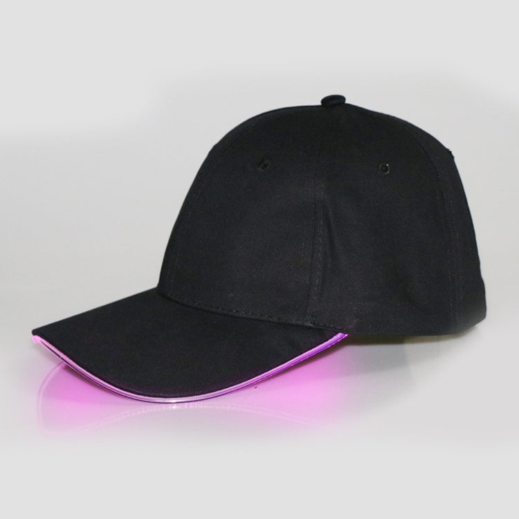 LED Luminous Baseball Cap Male Outdoor Fluorescent Sunhat, Style: Rechargeable, Black Hat Red Light, Black Hat Orange Light, Black  Hat Yellow Light, Black Hat Green Light, Black Hat Blue Light, Black Hat White Light, Black Hat Pink Light