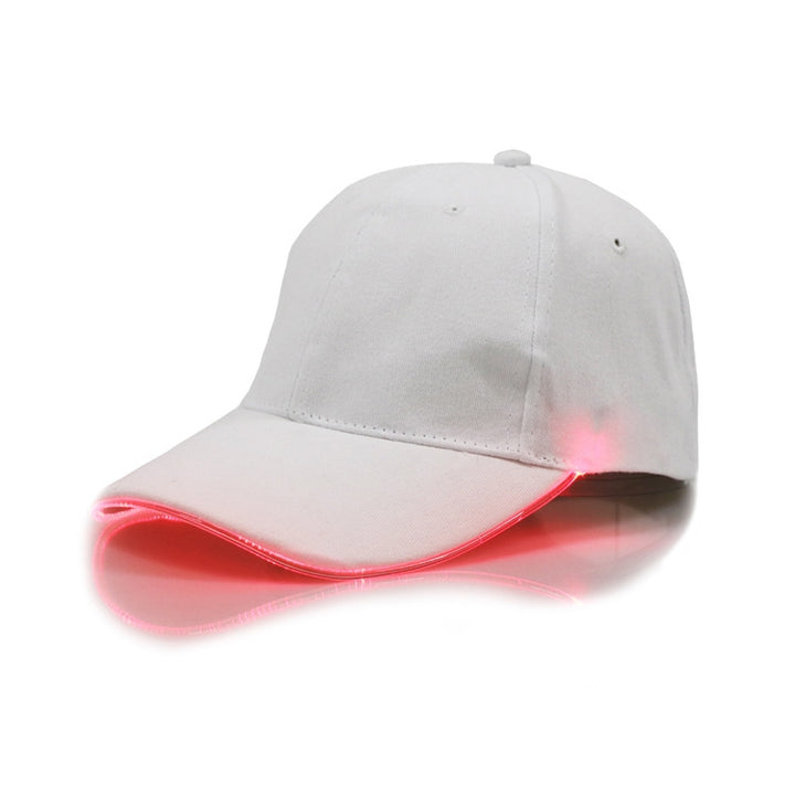 LED Luminous Baseball Cap Male Outdoor Fluorescent Sunhat, Style: Rechargeable, Black Hat Red Light, Black Hat Orange Light, Black  Hat Yellow Light, Black Hat Green Light, Black Hat Blue Light, Black Hat White Light, Black Hat Pink Light