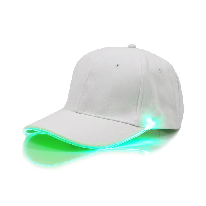 LED Luminous Baseball Cap Male Outdoor Fluorescent Sunhat, Style: Rechargeable, Black Hat Red Light, Black Hat Orange Light, Black  Hat Yellow Light, Black Hat Green Light, Black Hat Blue Light, Black Hat White Light, Black Hat Pink Light