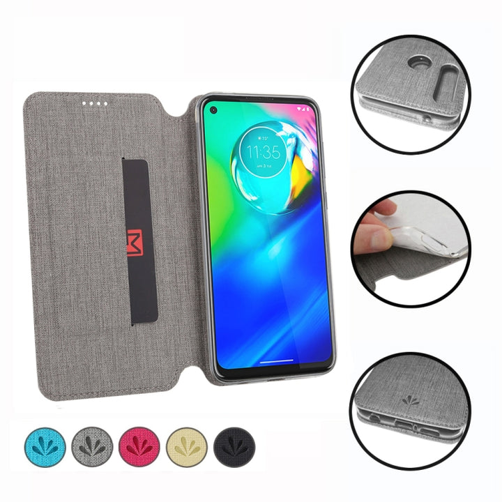 ViLi Magnetic Suction Shockproof TPU + PU Horizontal Flip Protective Case with Card Slot & Holder, For Motorola Moto G Power, For Google Pixel 4a, For Samsung Galaxy A21s