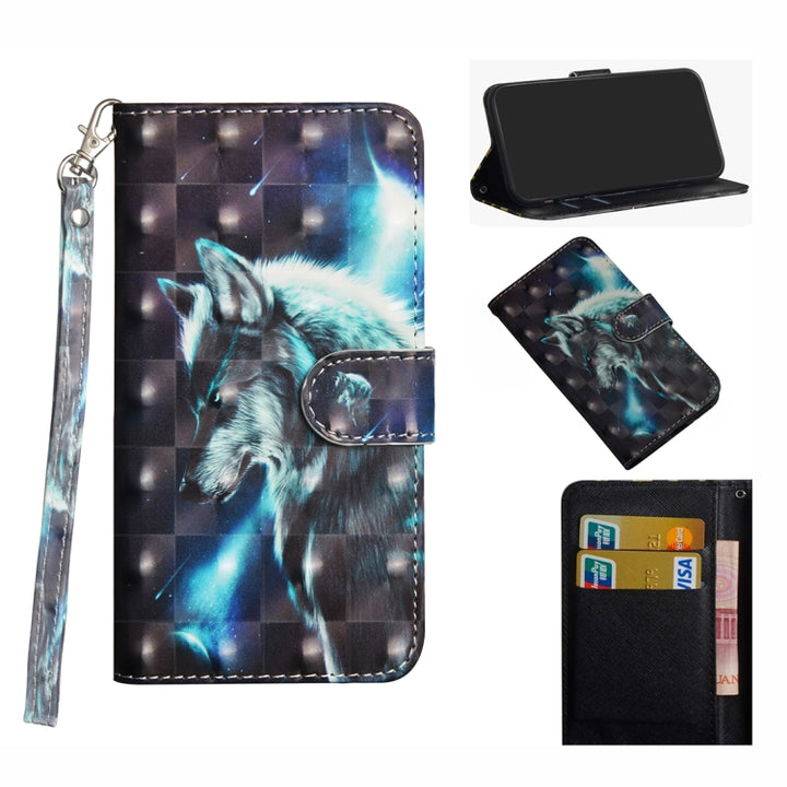 3D Painting Pattern Horizontal Flip TPU + PU Leather Case with Holder & Card Slots & Wallet, For Nokia 1.3, For Nokia 2.3