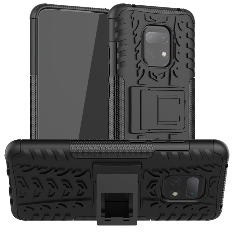 Tire Texture Shockproof TPU + PC Protective Case with Holder, For LG Stylo 6, For Xiaomi Redmi 10X 5G, For Samsung Galaxy Note20 Ultra, For Motorola Moto G8 Power Lite