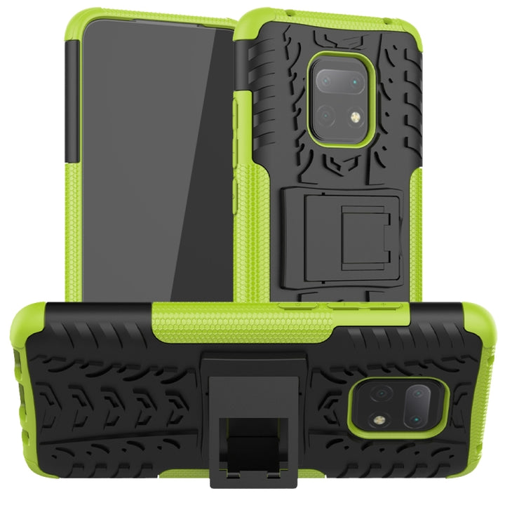 Tire Texture Shockproof TPU + PC Protective Case with Holder, For LG Stylo 6, For Xiaomi Redmi 10X 5G, For Samsung Galaxy Note20 Ultra, For Motorola Moto G8 Power Lite