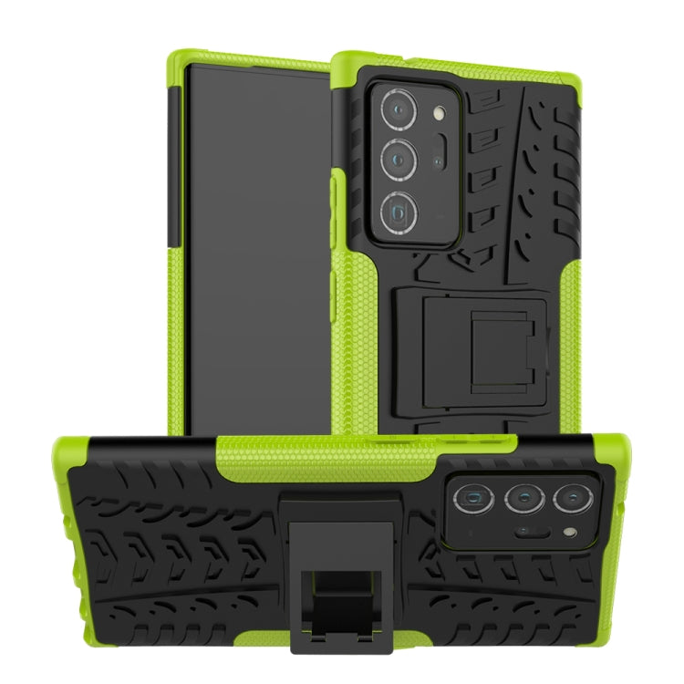 Tire Texture Shockproof TPU + PC Protective Case with Holder, For LG Stylo 6, For Xiaomi Redmi 10X 5G, For Samsung Galaxy Note20 Ultra, For Motorola Moto G8 Power Lite