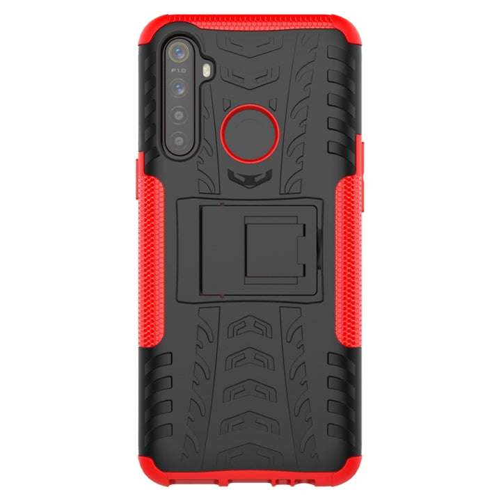 Tire Texture Shockproof TPU + PC Protective Case with Holder, For OPPO Realme / Realme C3, For Xiaomi Redmi 9, For Huawei P Smart (2020), For Huawei Honor 9X Lite