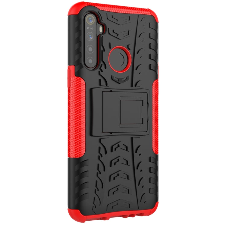 Tire Texture Shockproof TPU + PC Protective Case with Holder, For OPPO Realme / Realme C3, For Xiaomi Redmi 9, For Huawei P Smart (2020), For Huawei Honor 9X Lite