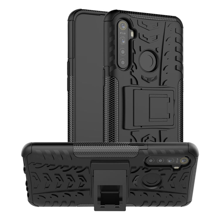 Tire Texture Shockproof TPU + PC Protective Case with Holder, For OPPO Realme / Realme C3, For Xiaomi Redmi 9, For Huawei P Smart (2020), For Huawei Honor 9X Lite