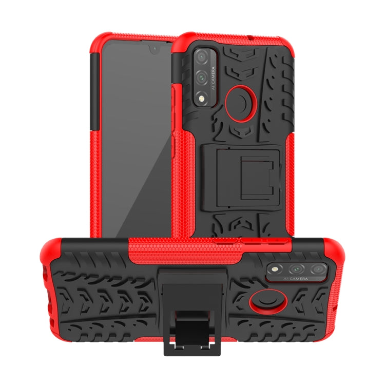 Tire Texture Shockproof TPU + PC Protective Case with Holder, For OPPO Realme / Realme C3, For Xiaomi Redmi 9, For Huawei P Smart (2020), For Huawei Honor 9X Lite