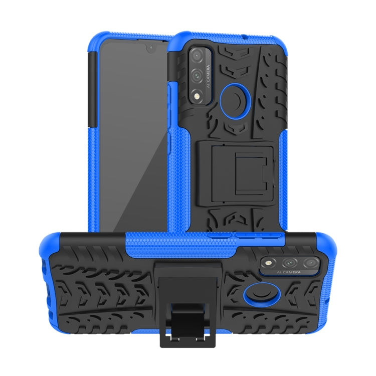 Tire Texture Shockproof TPU + PC Protective Case with Holder, For OPPO Realme / Realme C3, For Xiaomi Redmi 9, For Huawei P Smart (2020), For Huawei Honor 9X Lite